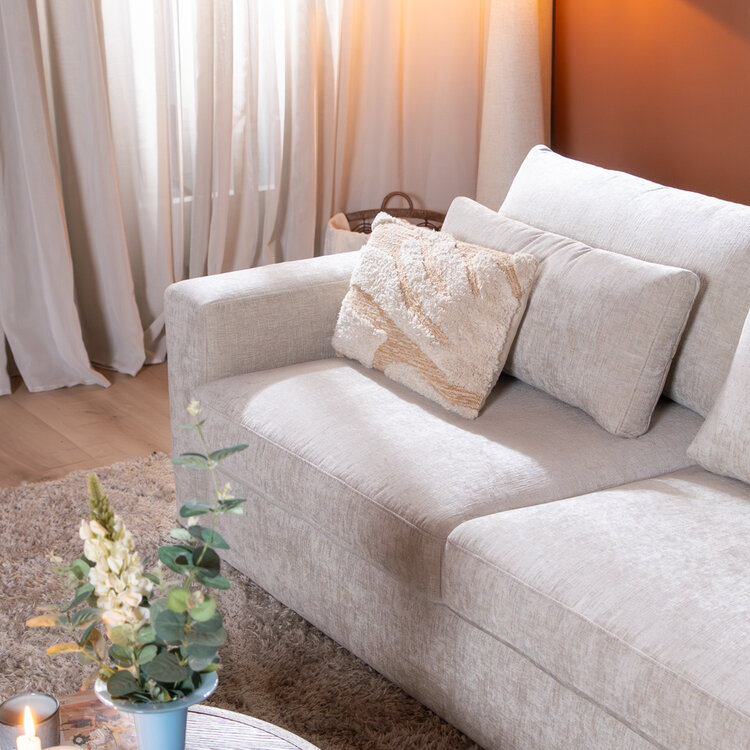 3-Sitzer Sofa Kyle Chenille Sand