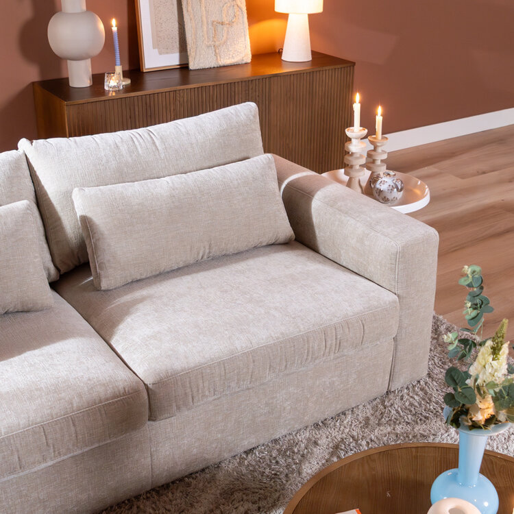 3-Sitzer Sofa Kyle Chenille Sand