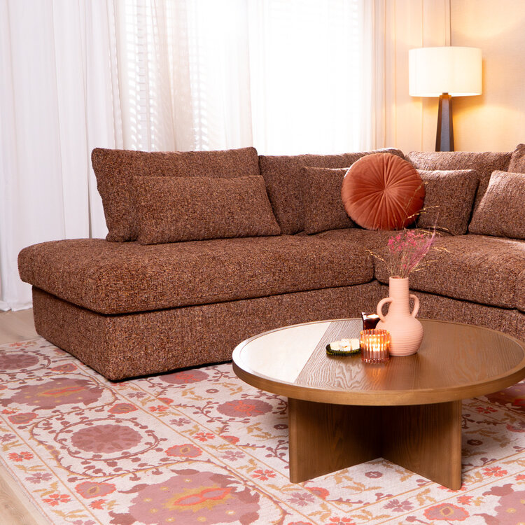 Ecksofa Kyle chenille rot links