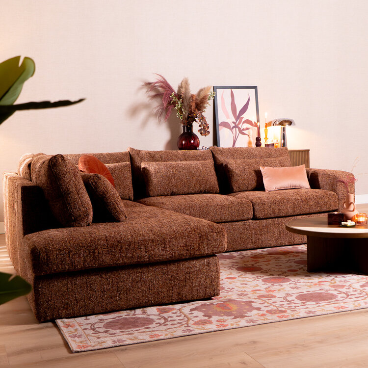 Ecksofa Kyle chenille rot links