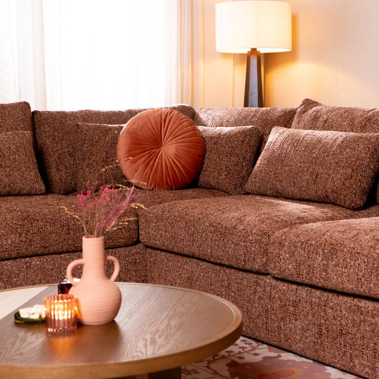 Ecksofa Kyle chenille rot links