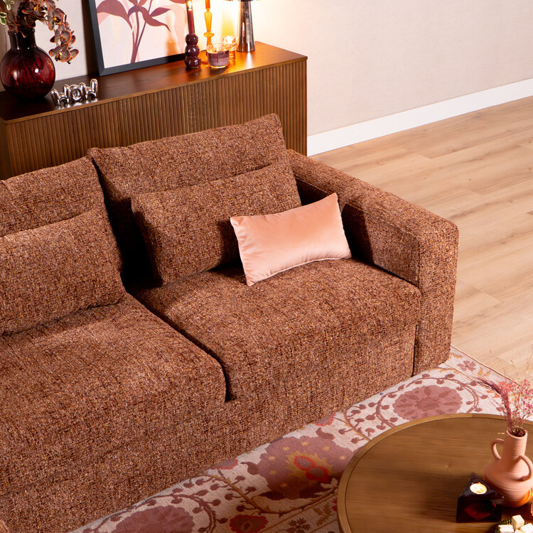 Ecksofa Kyle chenille rot links