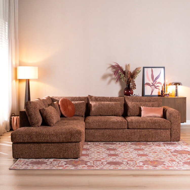 Ecksofa Kyle chenille rot links