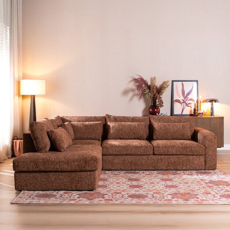 Ecksofa Kyle chenille rot links