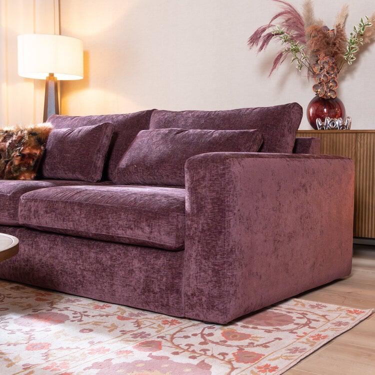 3-Sitzer Sofa Kyle Chenille paars