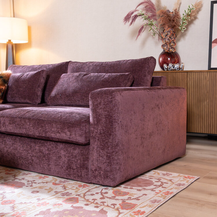 3-Sitzer Sofa Kyle Chenille paars