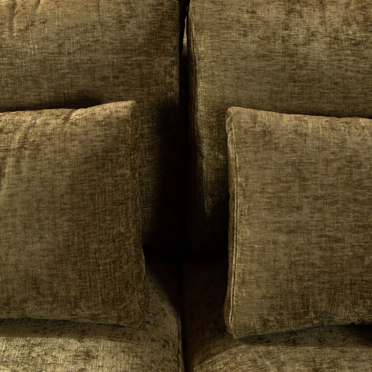 3-Sitzer Sofa Kyle Chenille olive grün