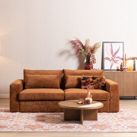 3-Sitzer Sofa Kyle Chenille Kupfer