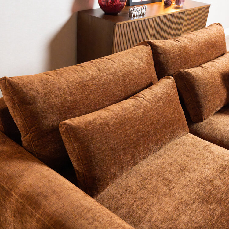 3-Sitzer Sofa Kyle Chenille Kupfer