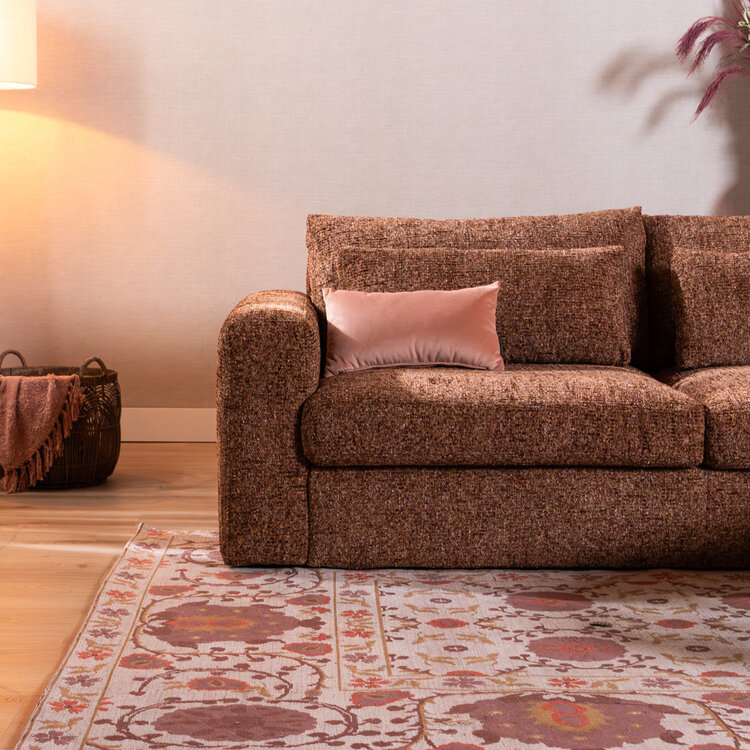 3-Sitzer Sofa Kyle Chenille rot