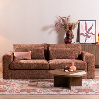 3-Sitzer Sofa Kyle Chenille rot