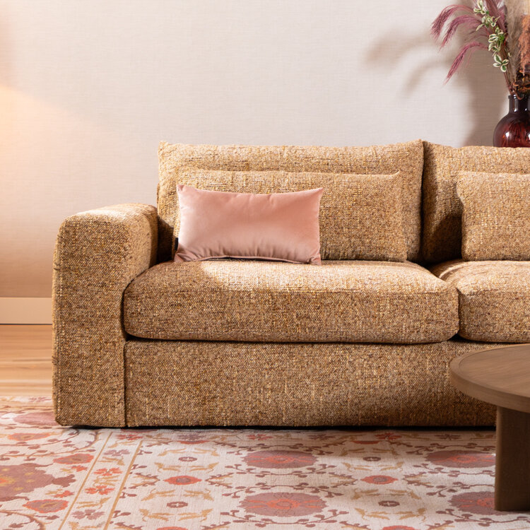3-Sitzer Sofa Kyle Chenille ockergelb
