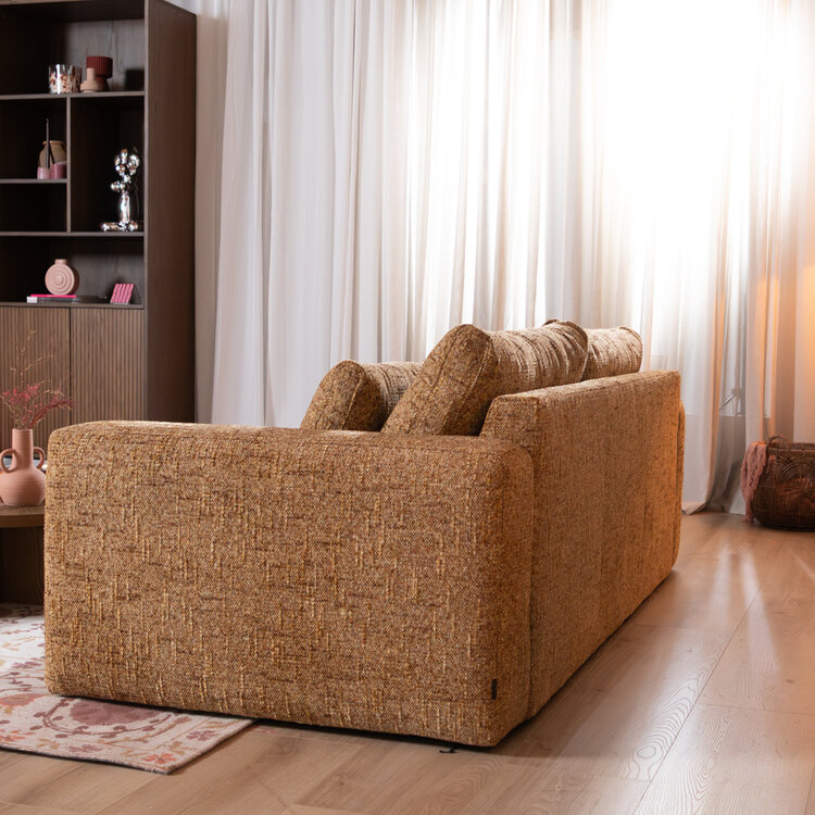 3-Sitzer Sofa Kyle Chenille ockergelb