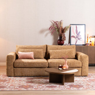 3-Sitzer Sofa Kyle Chenille ockergelb