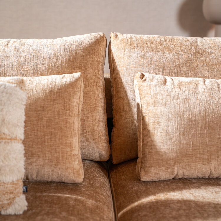 3-Sitzer Sofa Kyle Chenille peach