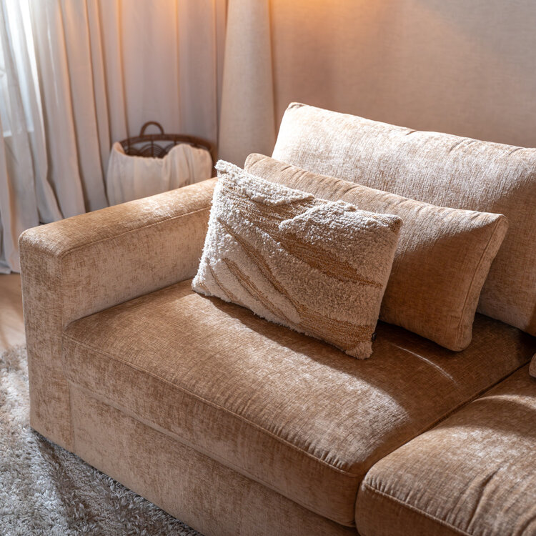 3-Sitzer Sofa Kyle Chenille peach