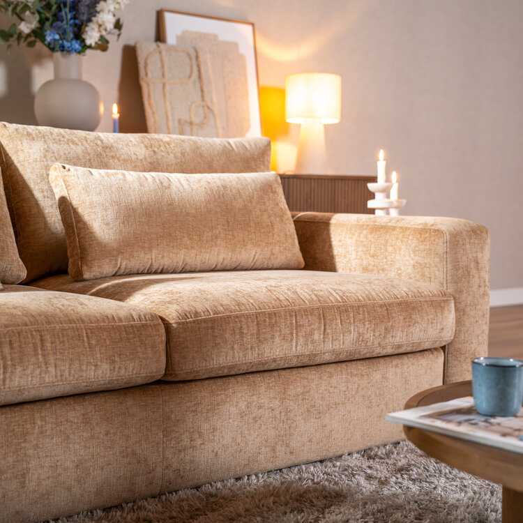 3-Sitzer Sofa Kyle Chenille peach