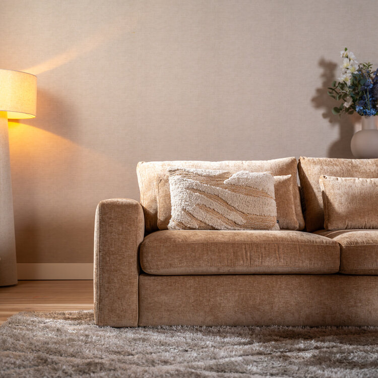 3-Sitzer Sofa Kyle Chenille peach