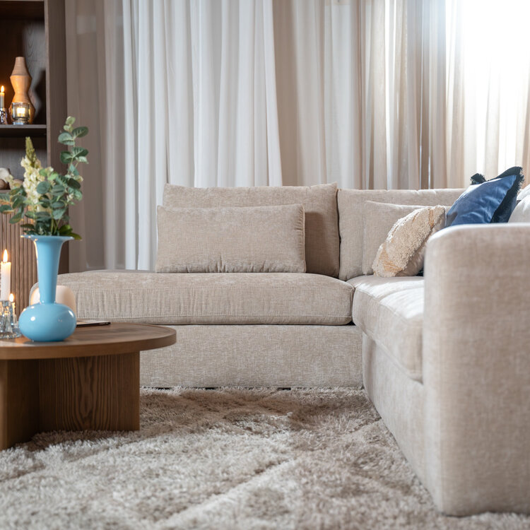 Ecksofa Kyle chenille sand links