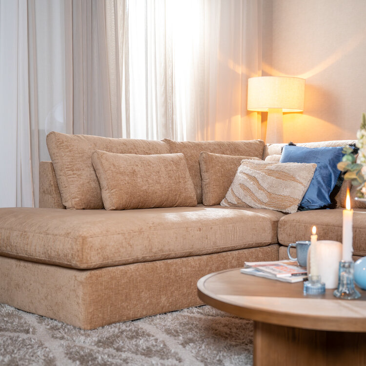 Ecksofa Kyle chenille peach links