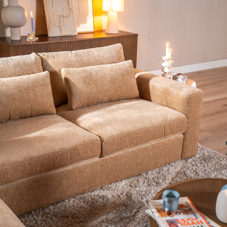 Ecksofa Kyle chenille peach links