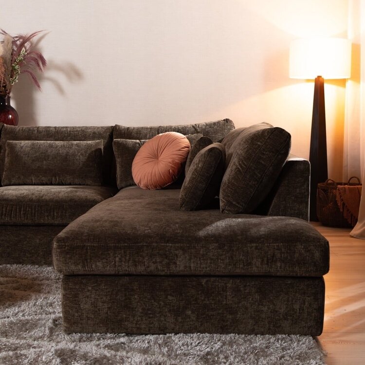 Ecksofa Kyle chenille mocha rechts