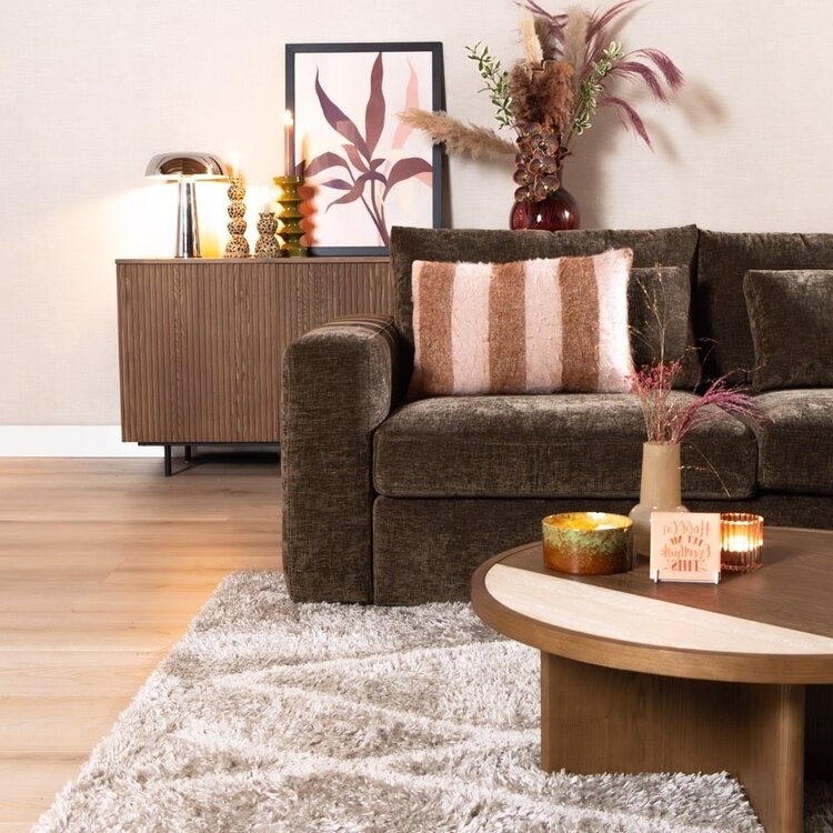 Ecksofa Kyle chenille mocha rechts