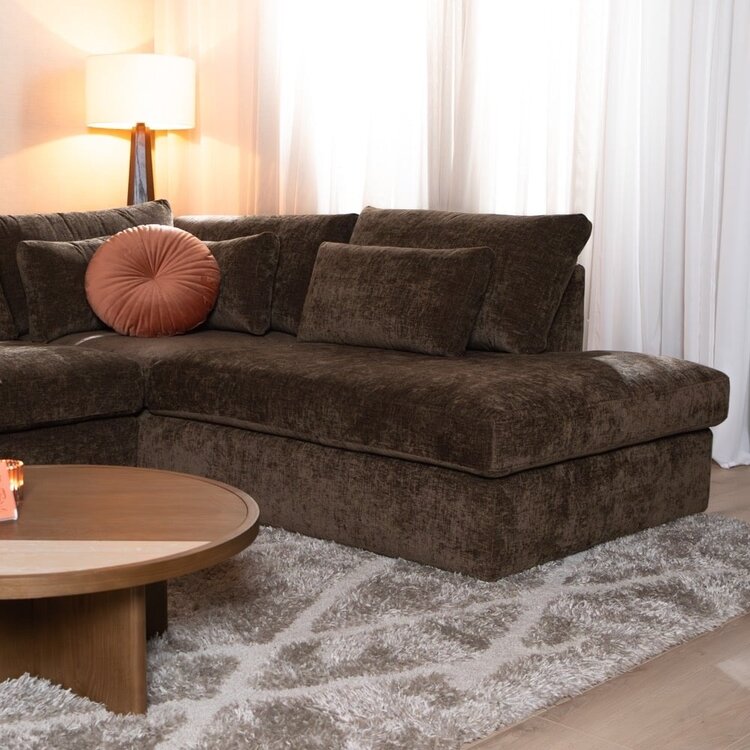 Ecksofa Kyle chenille mocha rechts