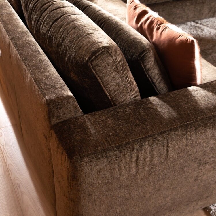 Ecksofa Kyle chenille mocha rechts