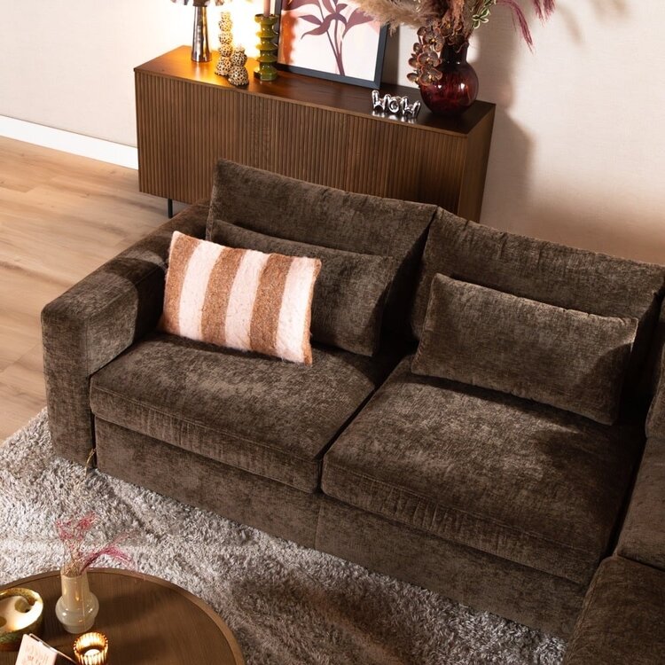 Ecksofa Kyle chenille mocha rechts