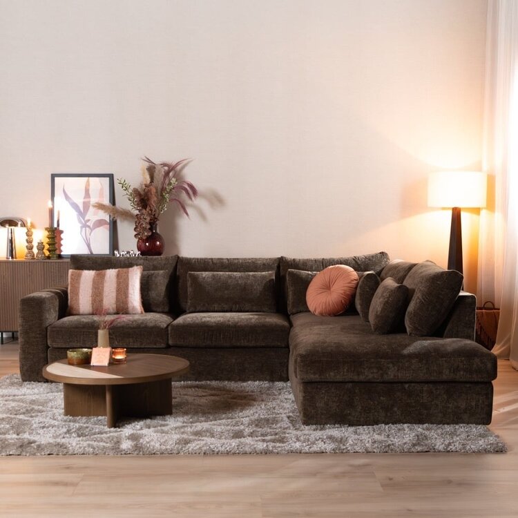 Ecksofa Kyle chenille mocha rechts