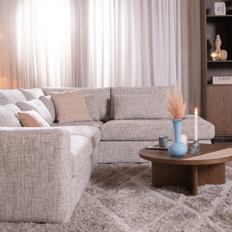 Ecksofa Kyle chenille sand grey rechts