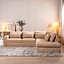 Ecksofa Kyle chenille peach rechts