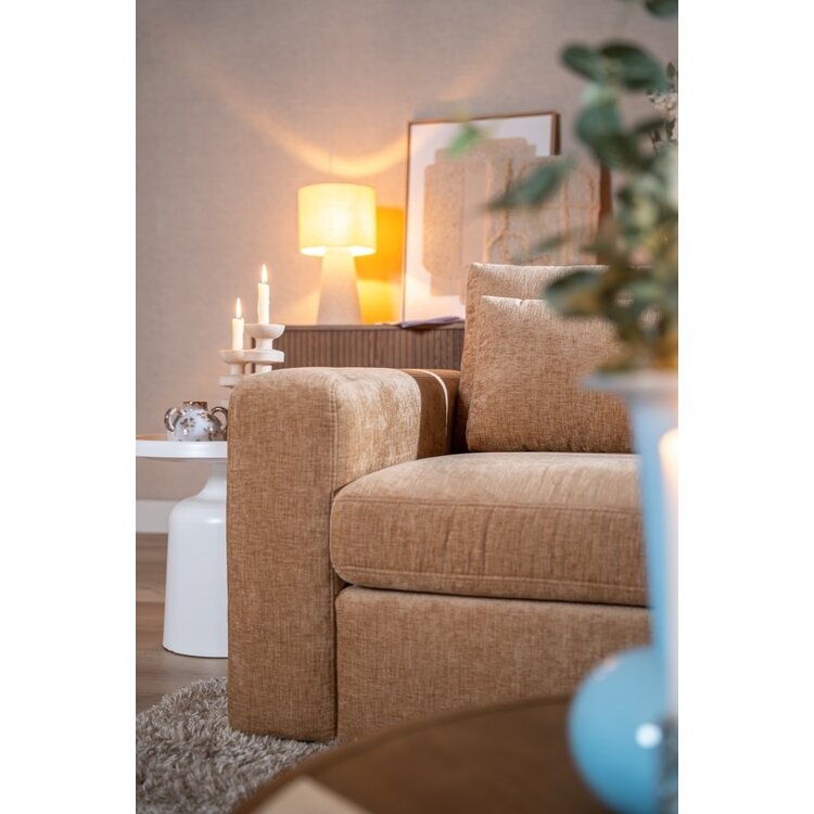 Ecksofa Kyle chenille peach rechts