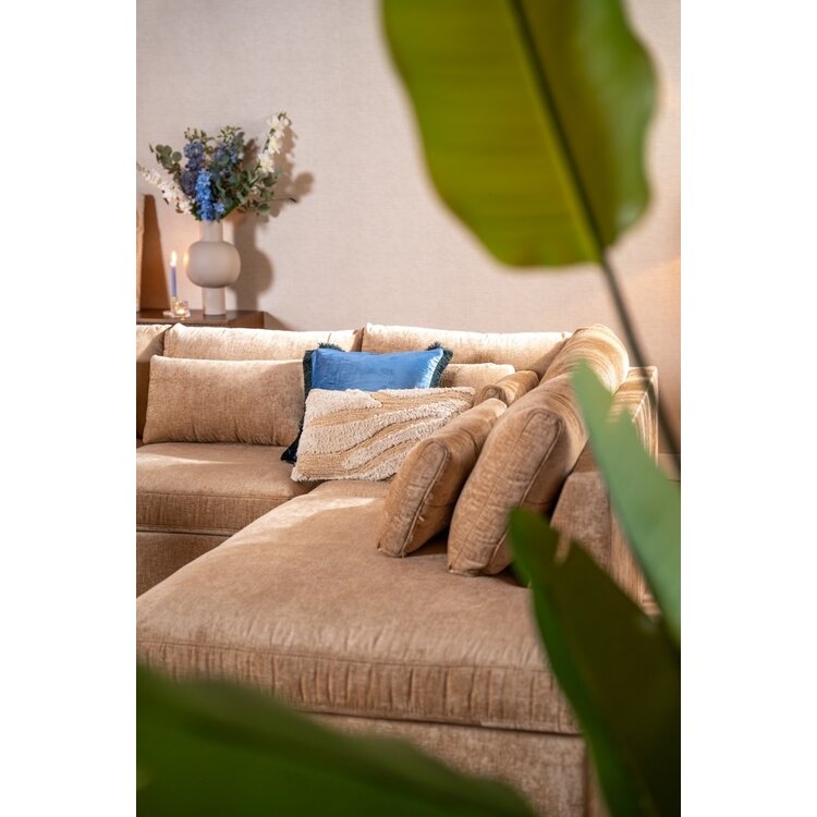 Ecksofa Kyle chenille peach rechts