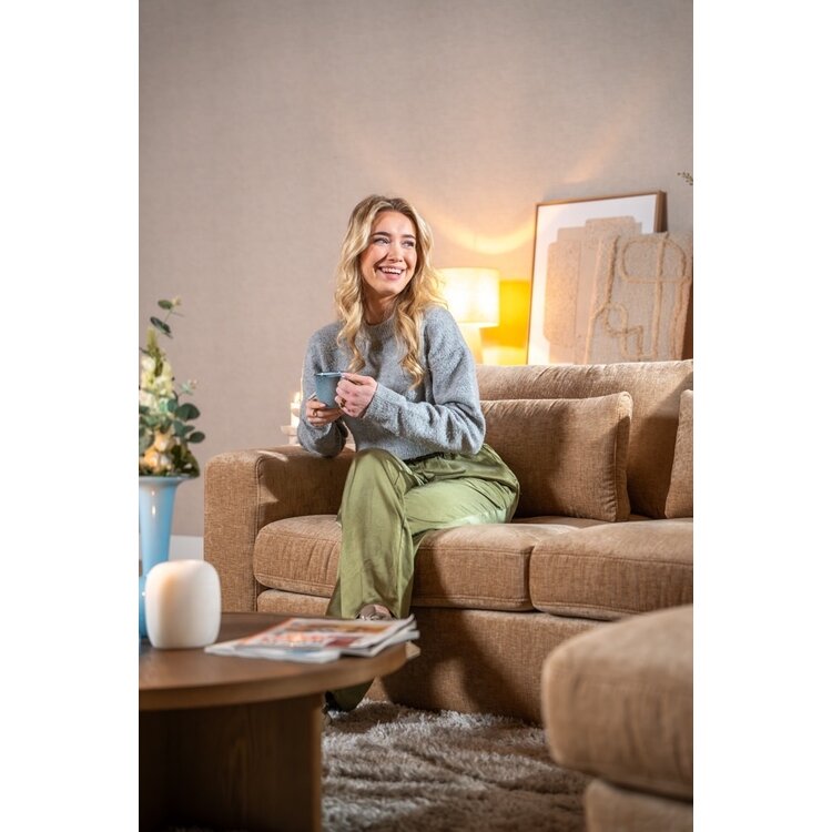 Ecksofa Kyle chenille peach rechts