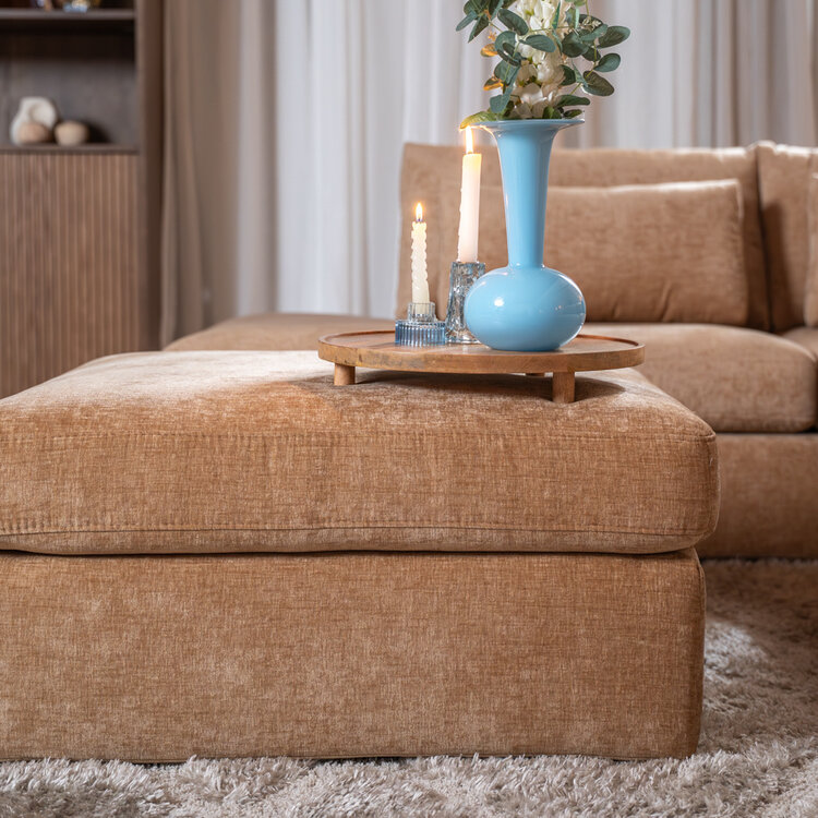 Hocker Kyle chenille peach