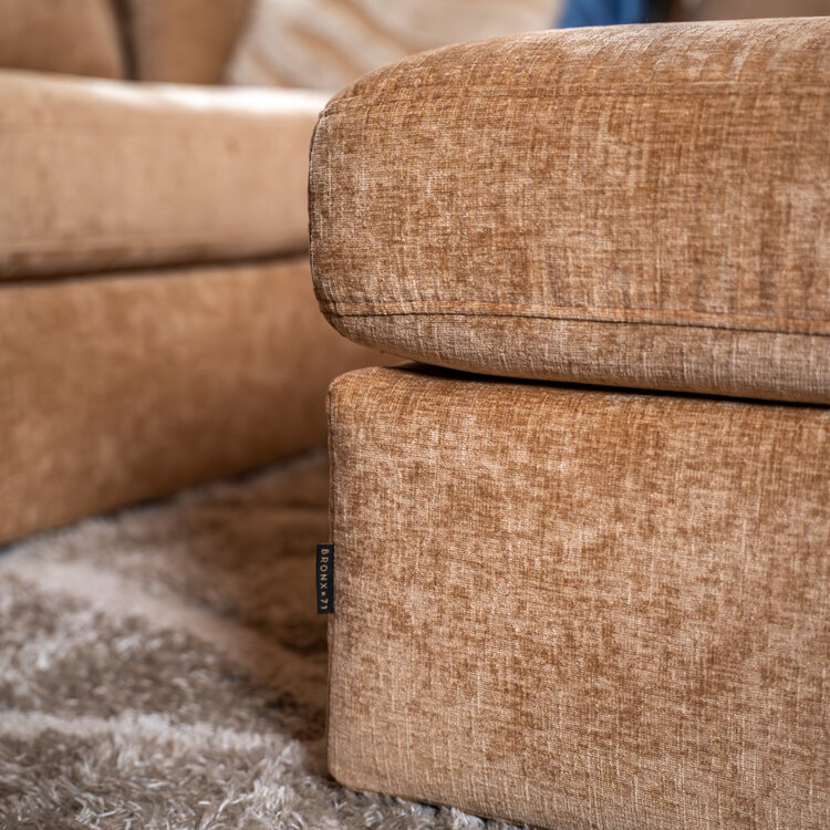 Hocker Kyle chenille peach