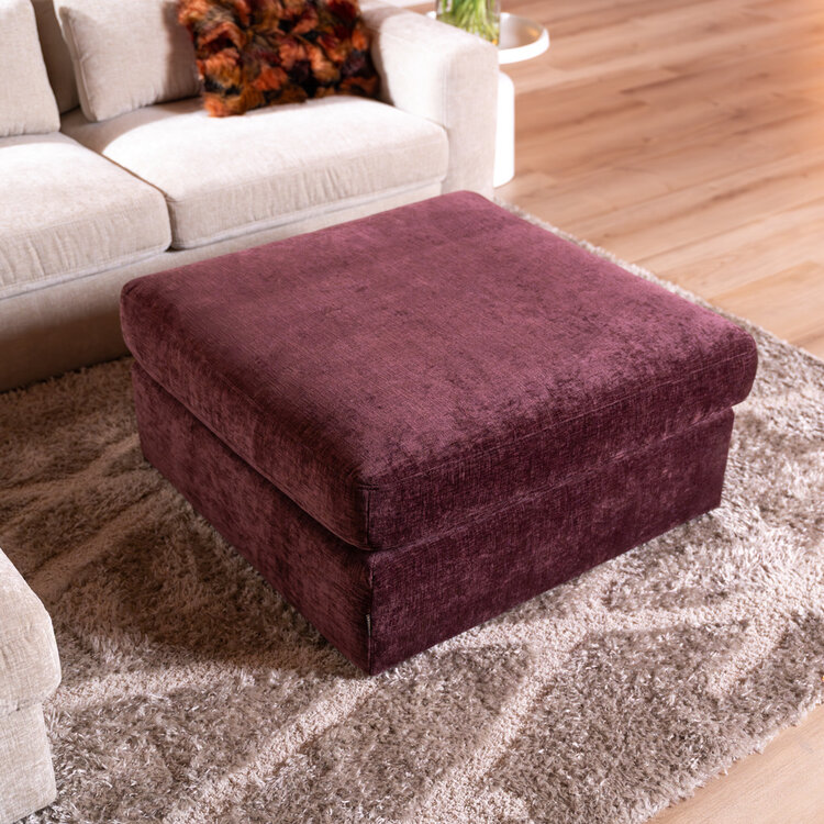 Hocker Kyle chenille lila