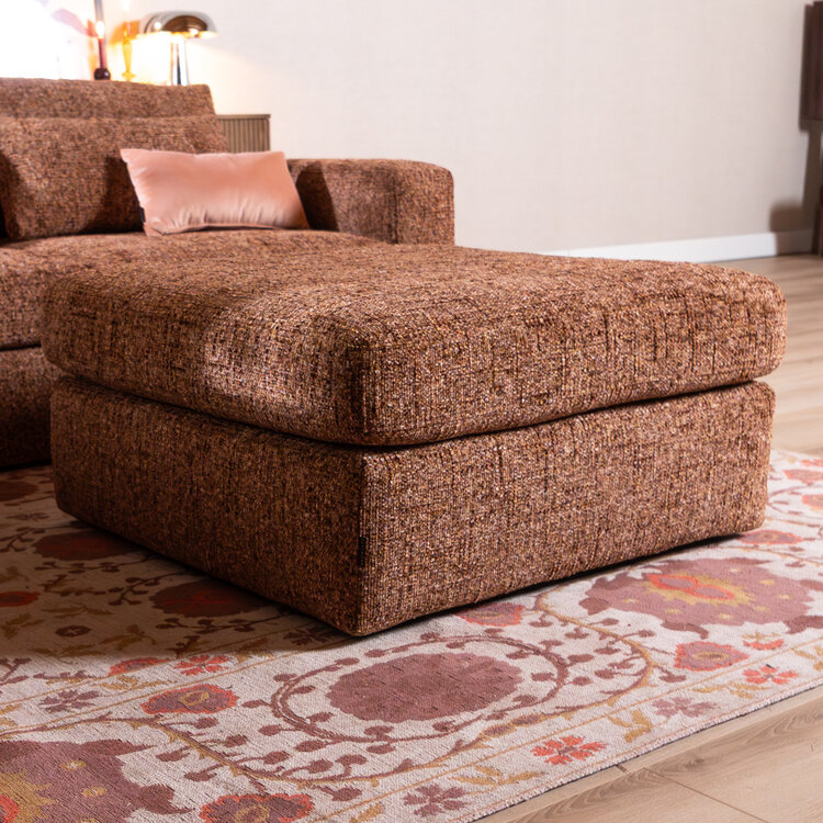 Hocker Kyle chenille rot