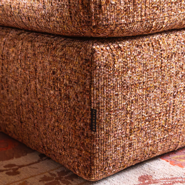 Hocker Kyle chenille rot