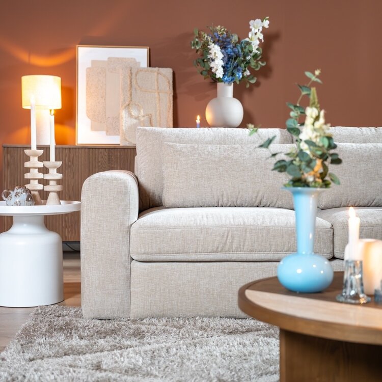 Ecksofa Kyle chenille sand rechts