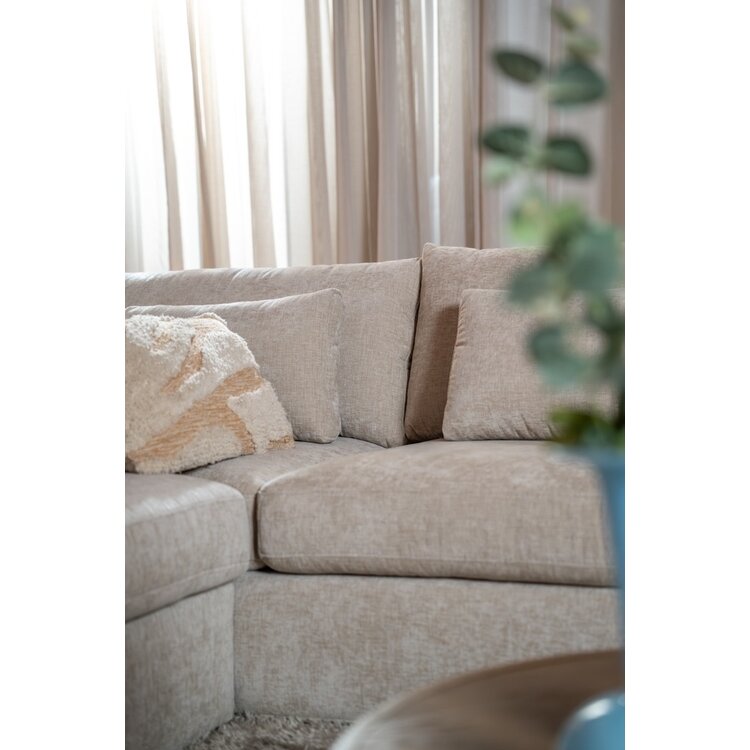 Ecksofa Kyle chenille sand rechts