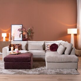 Ecksofa Kyle chenille sand rechts