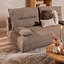 Schlafsofa 2-Sitzer Jona Bouclé Melange braun