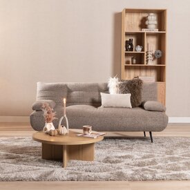 Schlafsofa 1-Sitzer Mira Bouclé Melange braun