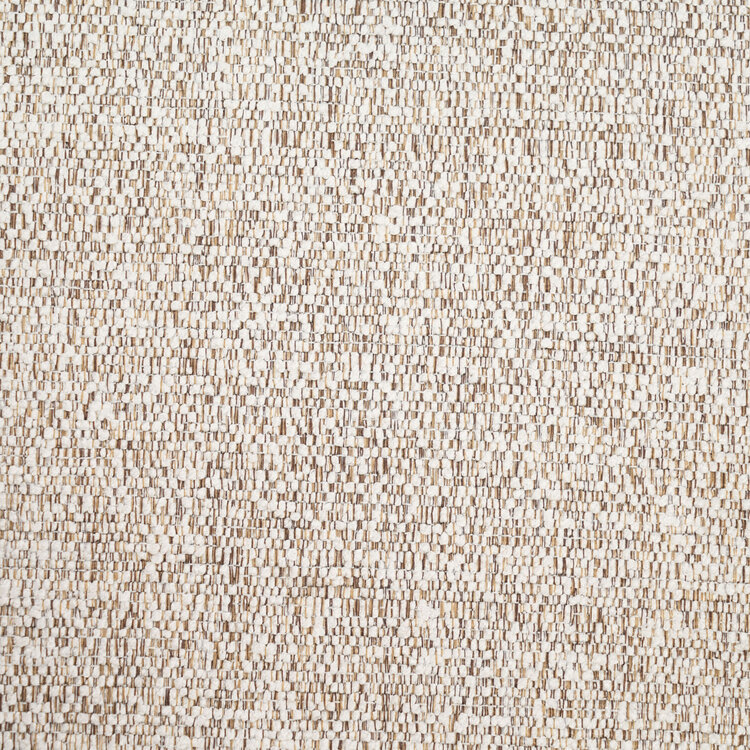 Esszimmerstuhl Mexx mit Rollen melierter Stoff Off white/Braun