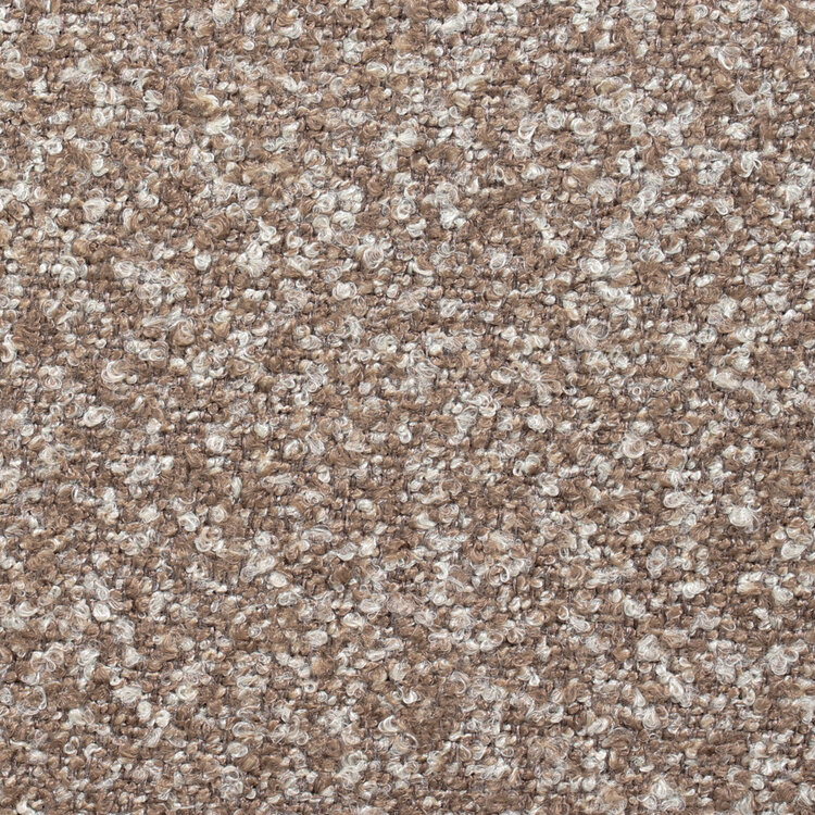 Esszimmerstuhl Alex drehbar Bouclé braun