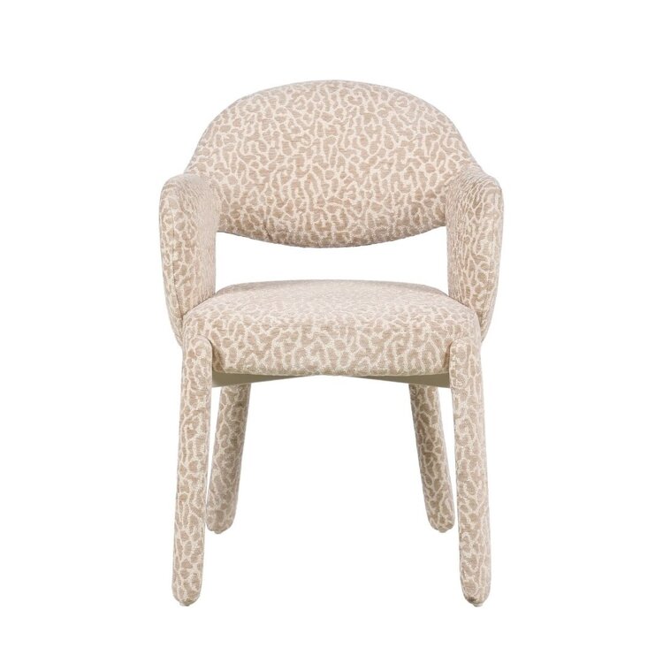 Esszimmerstuhl Leo taupe Leo-Print