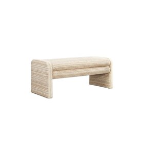 Esszimmerbank Ravi Chenille beige/taupe 100 cm
